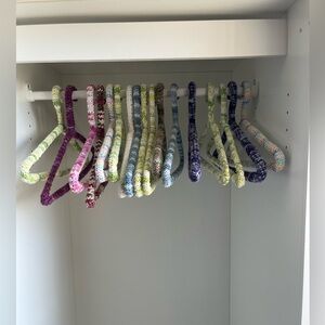 17 crocheted hangers adult size